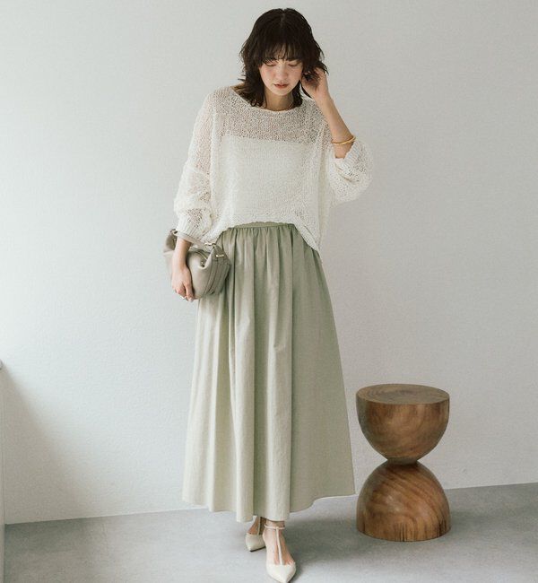  「予約【セットアップ対応可】フォルムギャザースカート」|スカート|