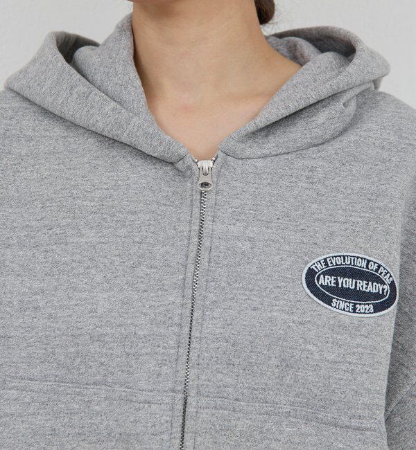  「【PEAS】杢ジップパーカー」|Tシャツ・カットソー|