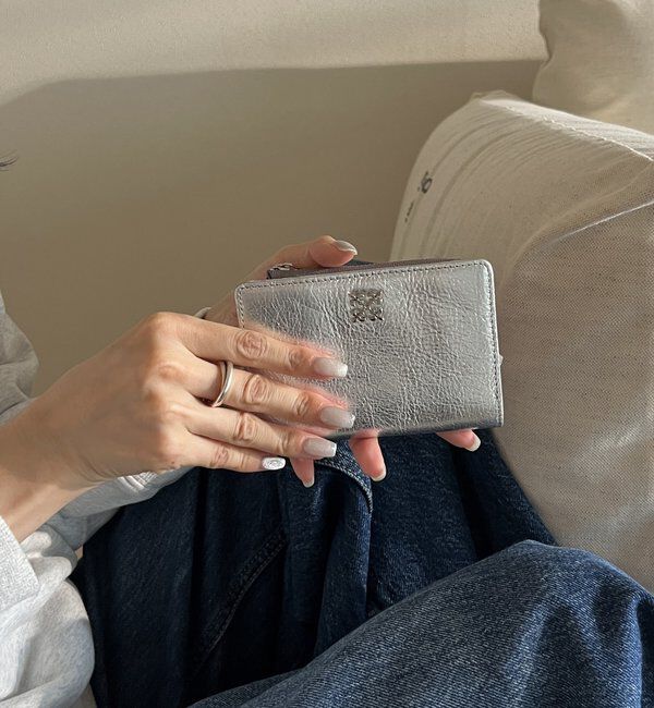  「ミニモノグラムプレートハーフウォレット」|財布|