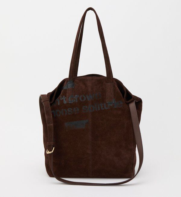  「ステンシルデザインスエード2WAYトートバッグ」|トートバッグ|