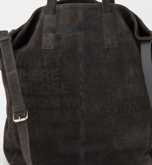  「ステンシルデザインスエード2WAYトートバッグ」|トートバッグ|