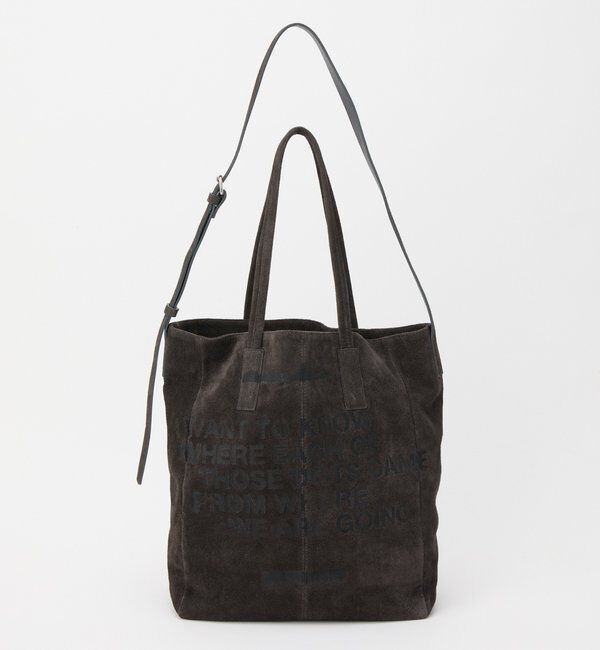  「ステンシルデザインスエード2WAYトートバッグ」|トートバッグ|