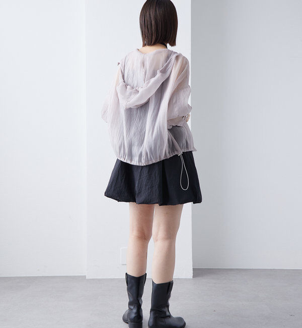  「シアーフーディーシャツ」|シャツ・ブラウス|