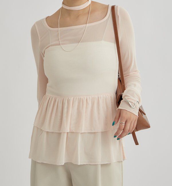  「ドットティアードプルオーバー」|Tシャツ・カットソー|