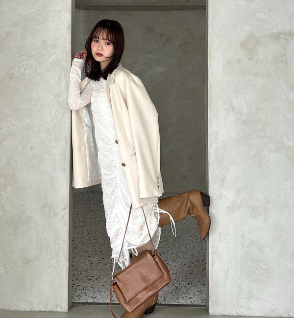  「【＠akane__11.1企画】ドロストフラワーキャミワンピース」|ワンピース|