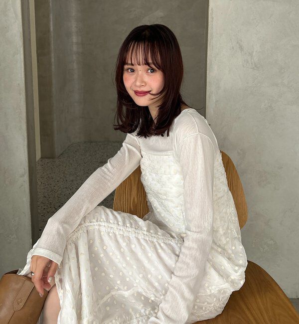  「【＠akane__11.1企画】ドロストフラワーキャミワンピース」|ワンピース|