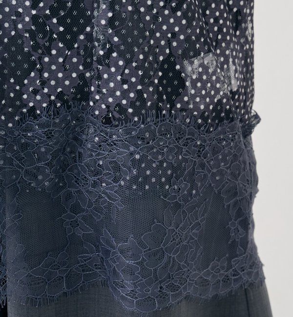  「ドットレースキャミチュニック」|シャツ・ブラウス|