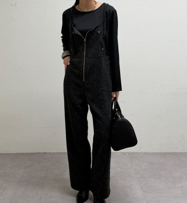  「デニムオールインワン」|ワンピース|グレー