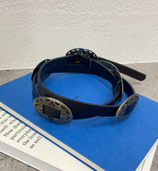  「【GALENA/ガレナ】コンチョベルト」|ベルト|ブラック