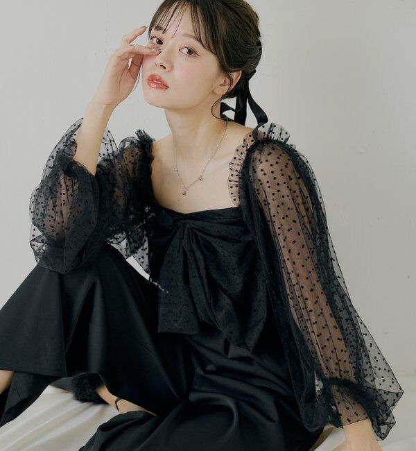  「【SALON byChico】フロントリボンドッキングコンビネゾン/オケージョン」|ドレス|