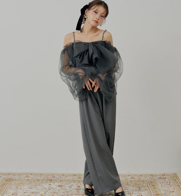  「【SALON byChico】フロントリボンドッキングコンビネゾン/オケージョン」|ドレス|