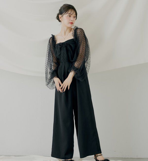  「【SALON byChico】フロントリボンドッキングコンビネゾン/オケージョン」|ドレス|