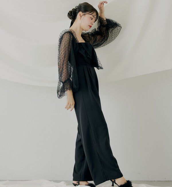  「【SALON byChico】フロントリボンドッキングコンビネゾン/オケージョン」|ドレス|