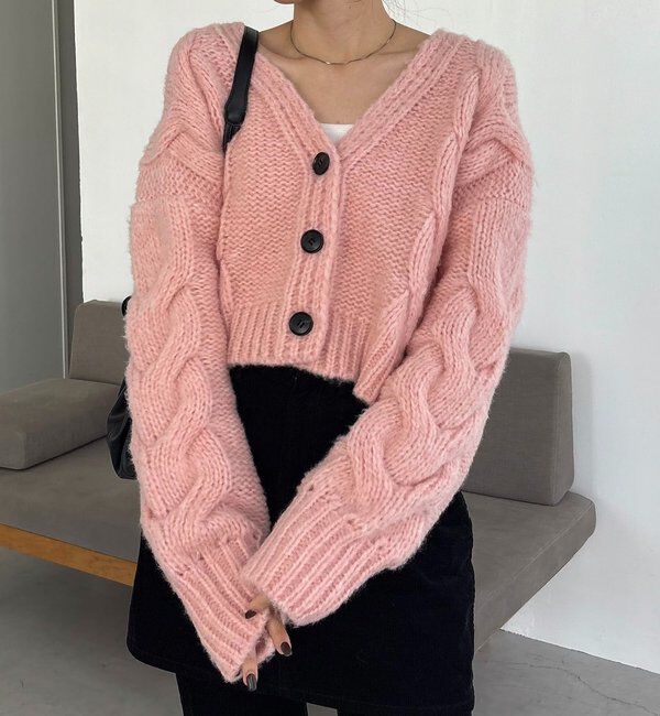  「BIGケーブルカーディガン」|カーディガン|