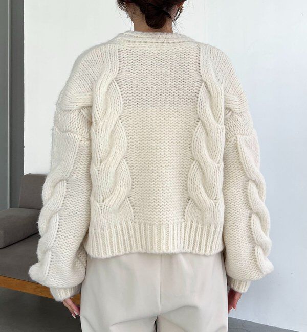  「BIGケーブルカーディガン」|カーディガン|