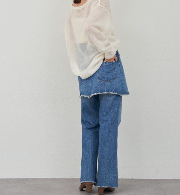  「レイヤードデニムスカート」|スカート|
