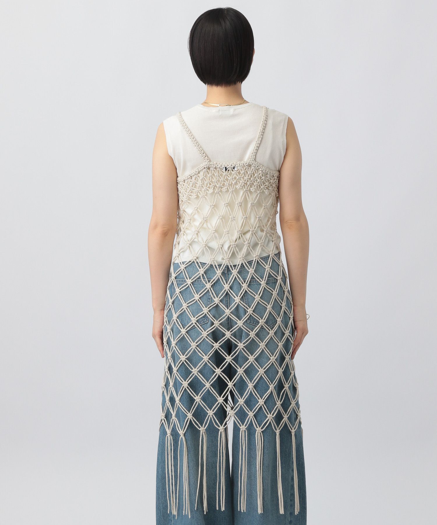 A part by 「HANDフリンジニットワンピース」|ワンピース|