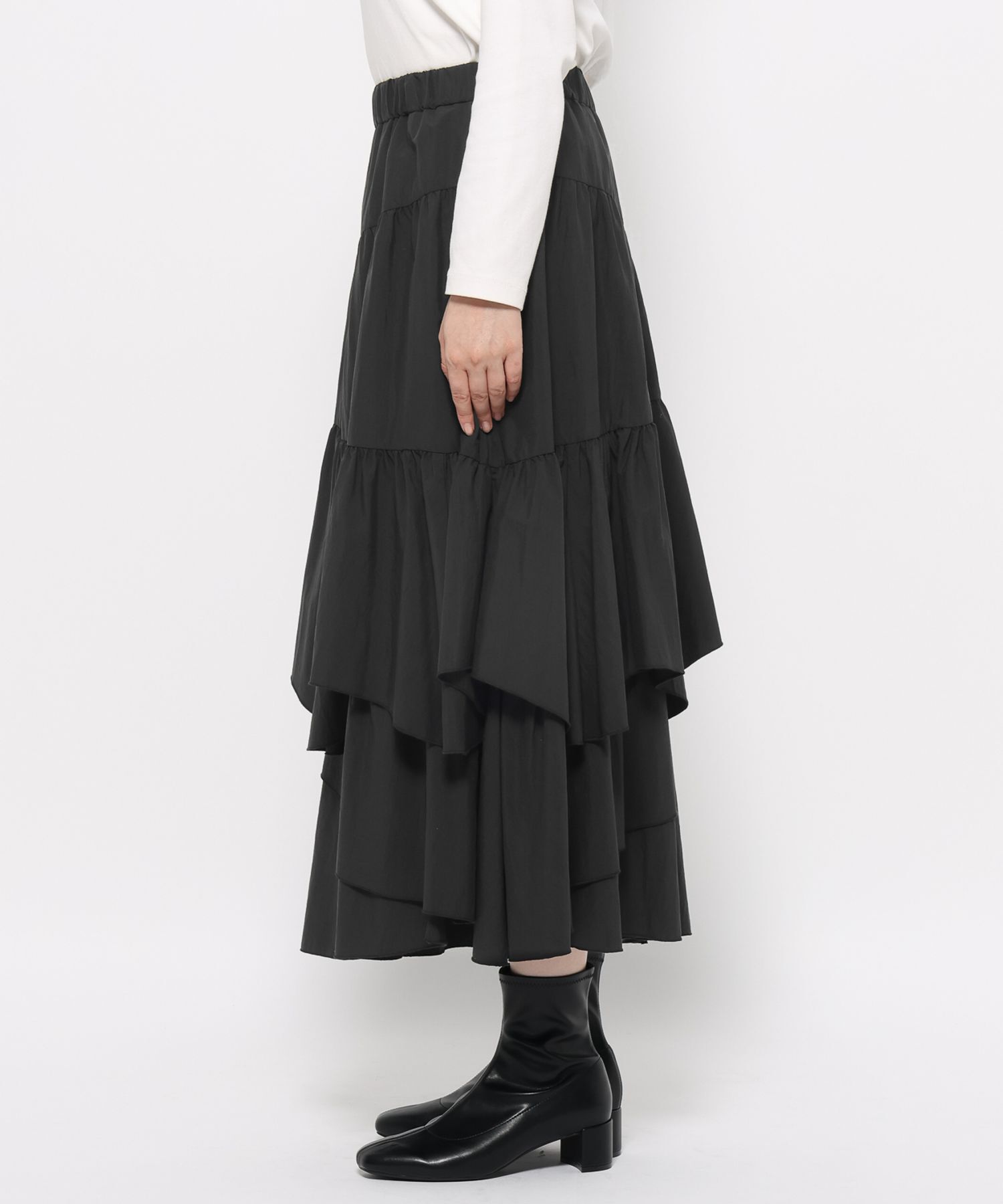 LOWRYS FARM「ティアードイレヘムスカート」|スカート|