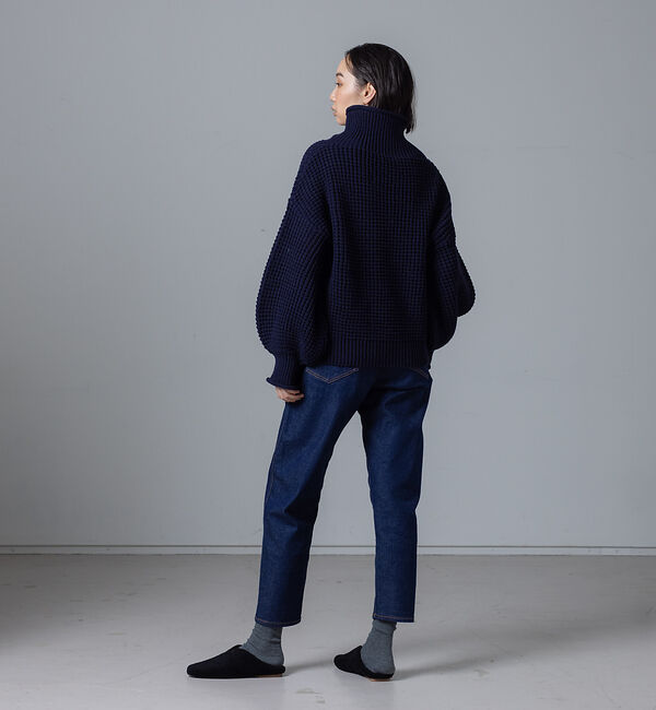 collex「ワッフルタートルニットプルオーバー」|ニット・セーター|