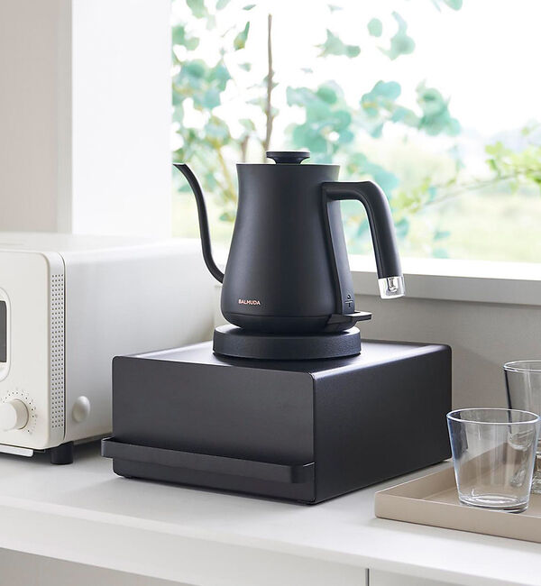 collex「【tower】 引出付きキッチン家電下ラック 省スペース 台所収納」|食器・キッチングッズ|