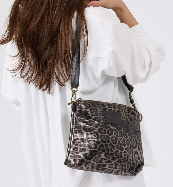 collex「【WEB限定】【AULENTTI/オウレンティ】ポーチ付きトートバッグ　ヒョウ柄」|トートバッグ|