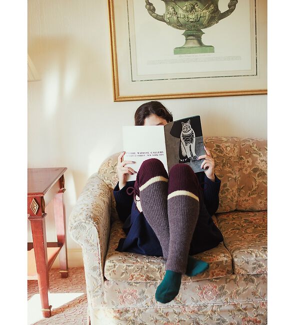 collex「【Setsuko Todoroki &times;collex】　Long Leg Warm」|ソックス|ボルドー