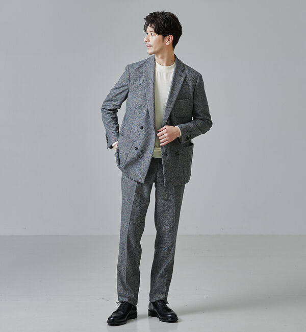 ABAHOUSE「【セットアップ対応】カシミヤ ブレンド ダブルジャケット」|その他|