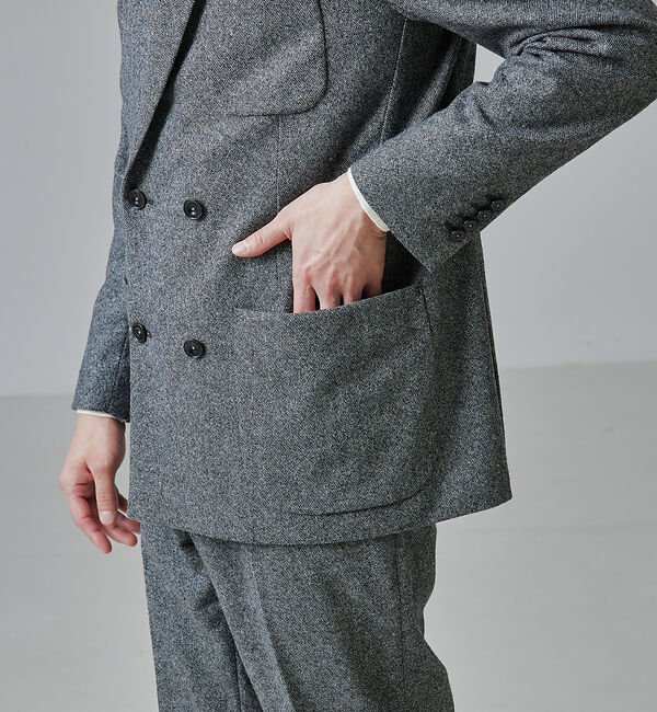 ABAHOUSE「【セットアップ対応】カシミヤ ブレンド ダブルジャケット」|その他|