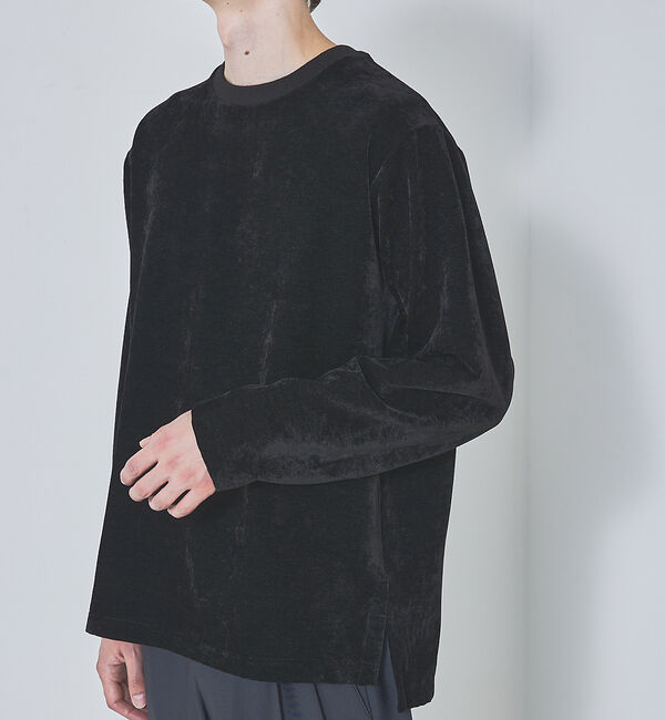 ABAHOUSE「【ベロア&times;コール】リラックス カットソー / スウェット」|Tシャツ・カットソー|