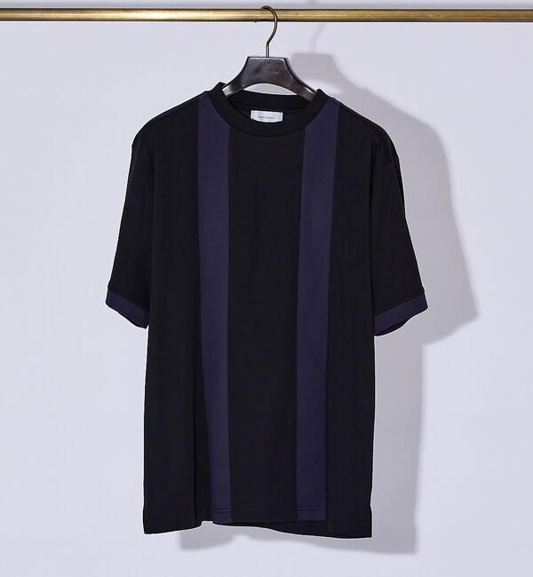 ABAHOUSE「パネルストライプ Tシャツ」|Tシャツ・カットソー|