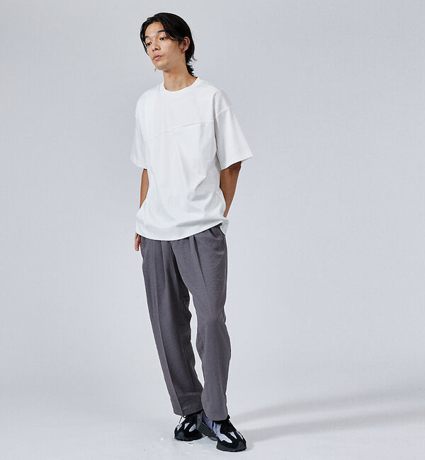 ABAHOUSE「glossy ポンチ タックTシャツ」|Tシャツ・カットソー|