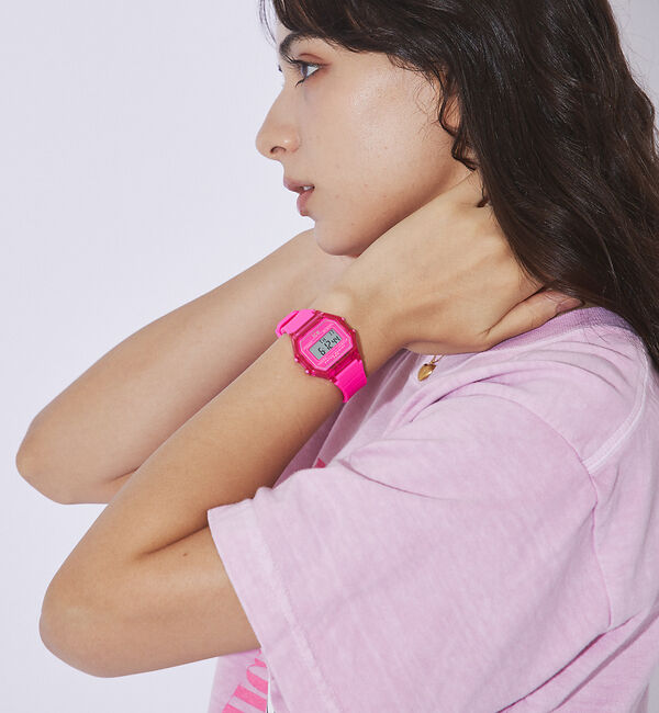ABAHOUSE「【ice watch /アイスウォッチ】ICE digit retro/アイス」|腕時計|ピンク