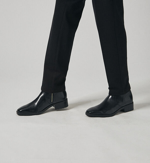 alfredoBANNISTER「スクエア サイドジップ ブーツ」|ショートブーツ|