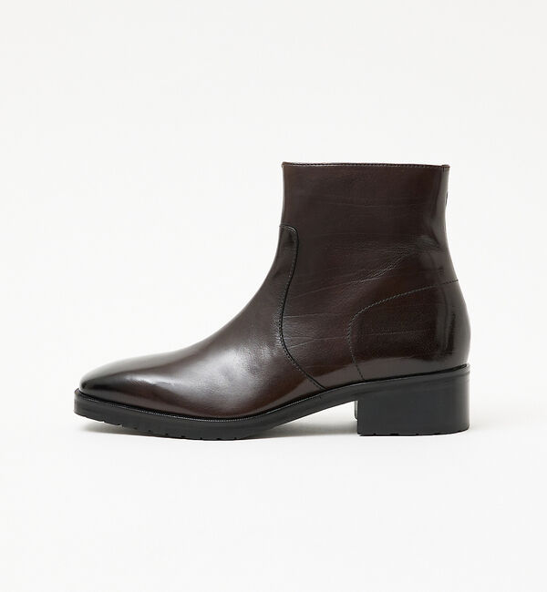 alfredoBANNISTER「スクエア サイドジップ ブーツ」|ショートブーツ|