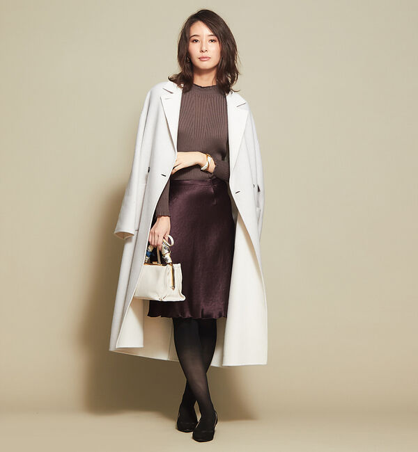 Rouge vif「【BAILA&times;佐藤佳菜子コラボ】サテンミニスカート」|スカート|