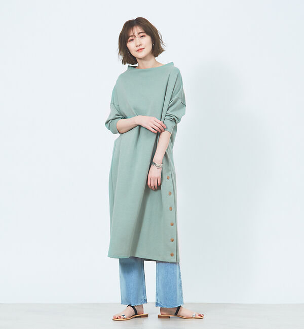 Rouge vif「【WEB限定】バックデザインサックワンピース」|ワンピース|