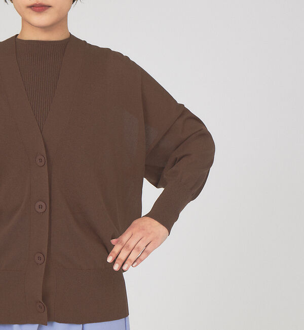 Rouge vif「Vネックオーバーガーディガン」|カーディガン|