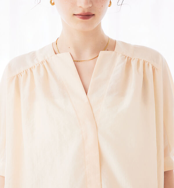 Rouge vif「ギャザーショートシャツ」|シャツ・ブラウス|