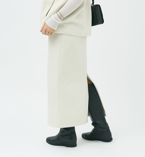 Rouge vif「【セットアップ対応】メルトンタイトスカート」|スカート|