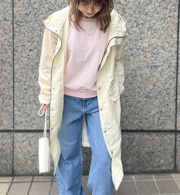 Rouge vif「【TAION/タイオン】ナイロン フード コート / ノンダウン ミリタリー【W」|ブルゾン・スタジャン|