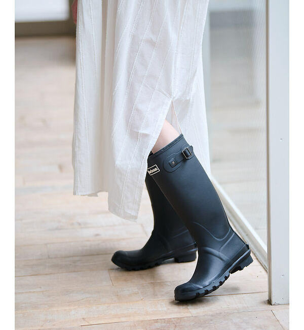 Rouge vif「【Barbour/バブアー】レインロングブーツ/シーズンレス/梅雨/ロングブーツ」|レインシューズ|