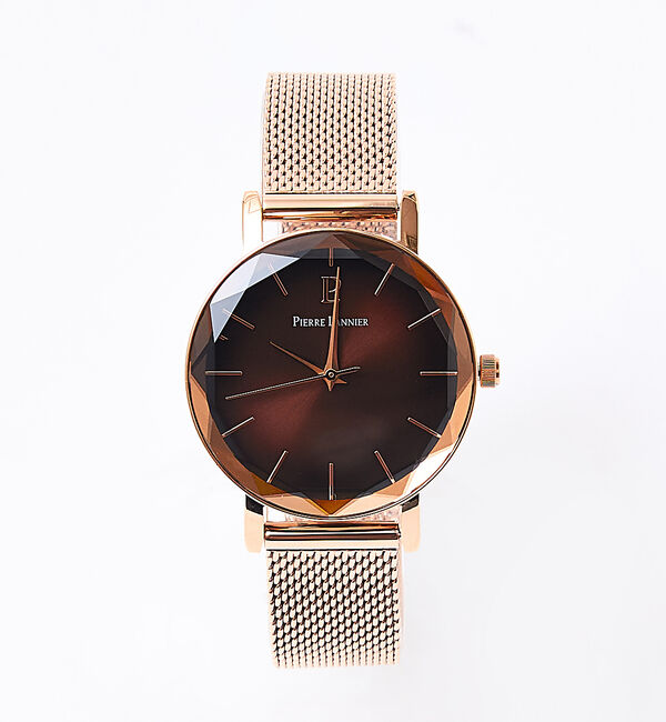 Rouge vif「【Pierre Lannier/ピエール・ラニエ】マルチプル/金属ベルト/レディ」|腕時計|