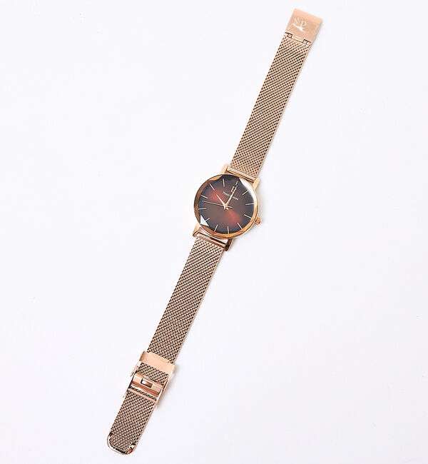 Rouge vif「【Pierre Lannier/ピエール・ラニエ】マルチプル/金属ベルト/レディ」|腕時計|