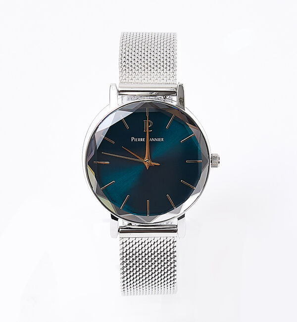 Rouge vif「【Pierre Lannier/ピエール・ラニエ】マルチプル/金属ベルト/レディ」|腕時計|エメラルドグリーン