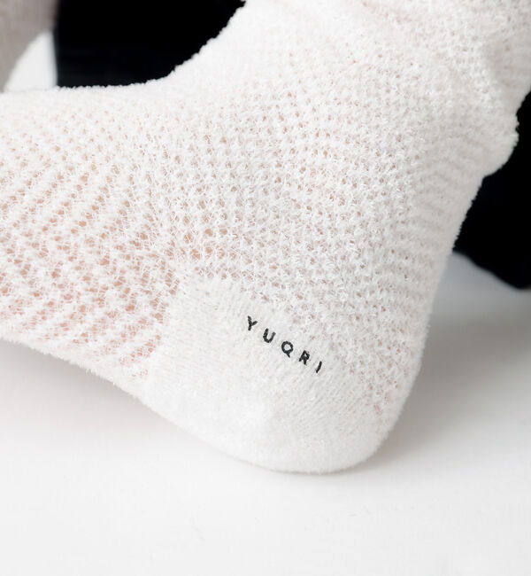 Rouge vif「【YUQRI/ユクリ】Fluffyherringbone/靴下/フェミニン/ロマ」|ソックス|