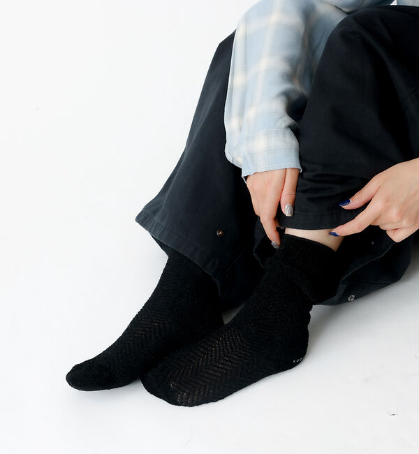 Rouge vif「【YUQRI/ユクリ】Fluffyherringbone/靴下/フェミニン/ロマ」|ソックス|