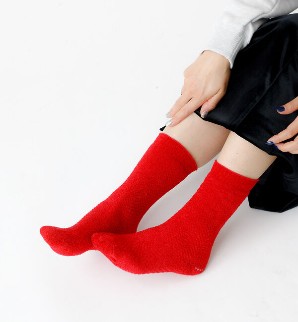 Rouge vif「【YUQRI/ユクリ】Fluffyherringbone/靴下/フェミニン/ロマ」|ソックス|