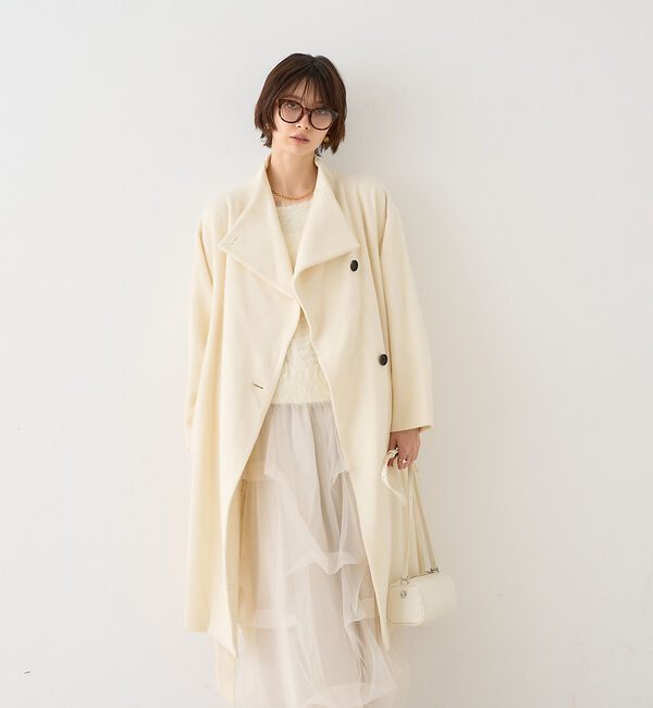 Rouge vif「【一部店舗限定】ショートビーバーニュアンスカラーコート」|その他|