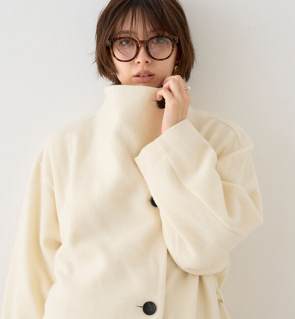 Rouge vif「【一部店舗限定】ショートビーバーニュアンスカラーコート」|その他|