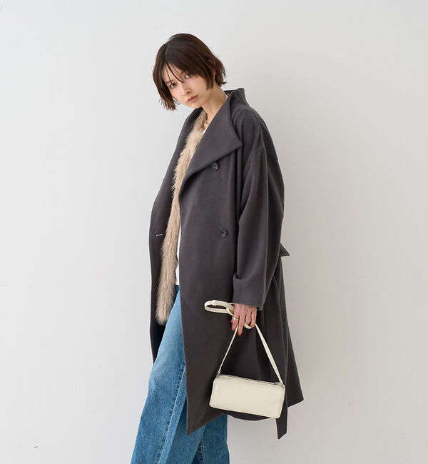 Rouge vif「【一部店舗限定】ショートビーバーニュアンスカラーコート」|その他|